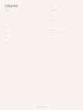 Minimalist Daily Planner